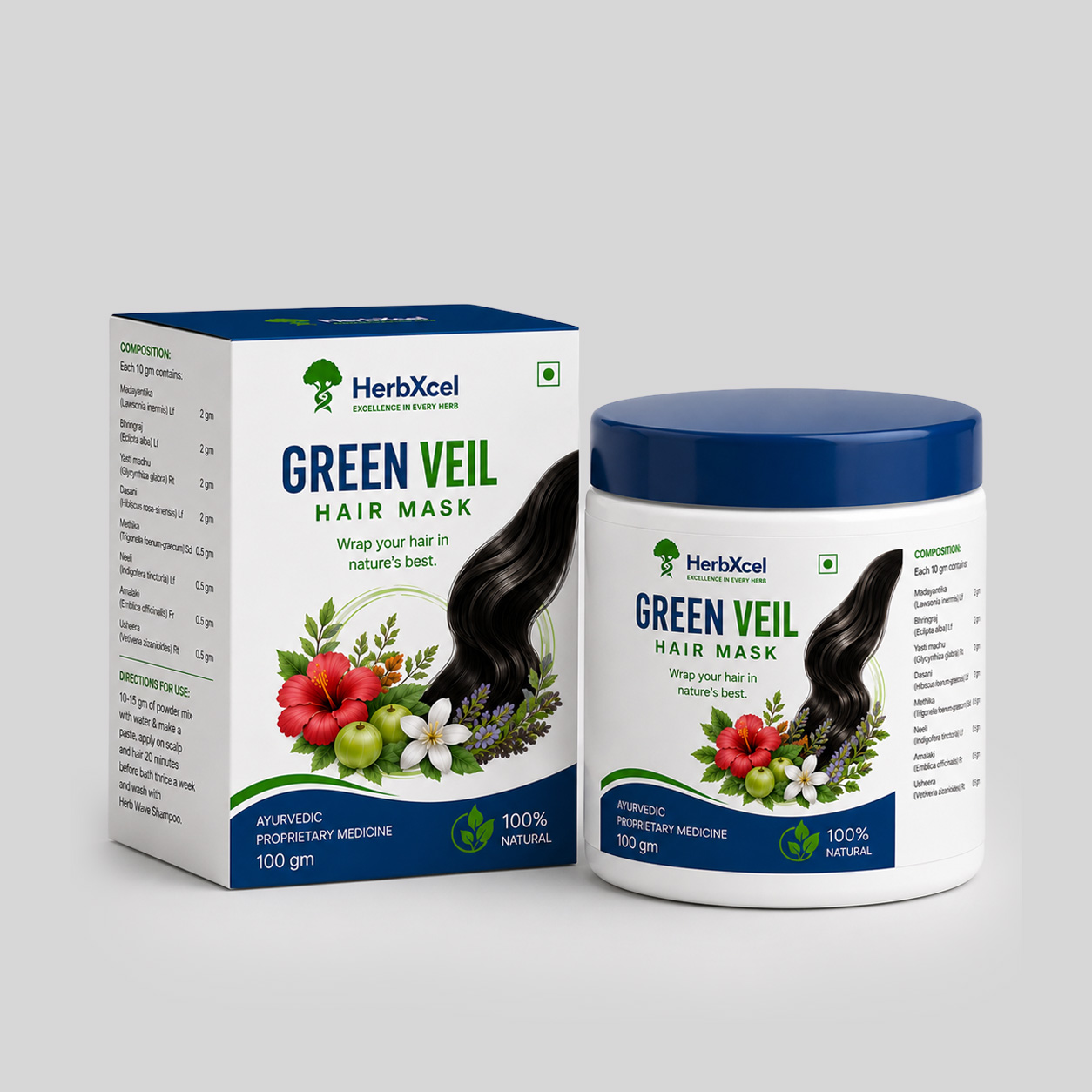 GREEN VEIL HAIR MASK